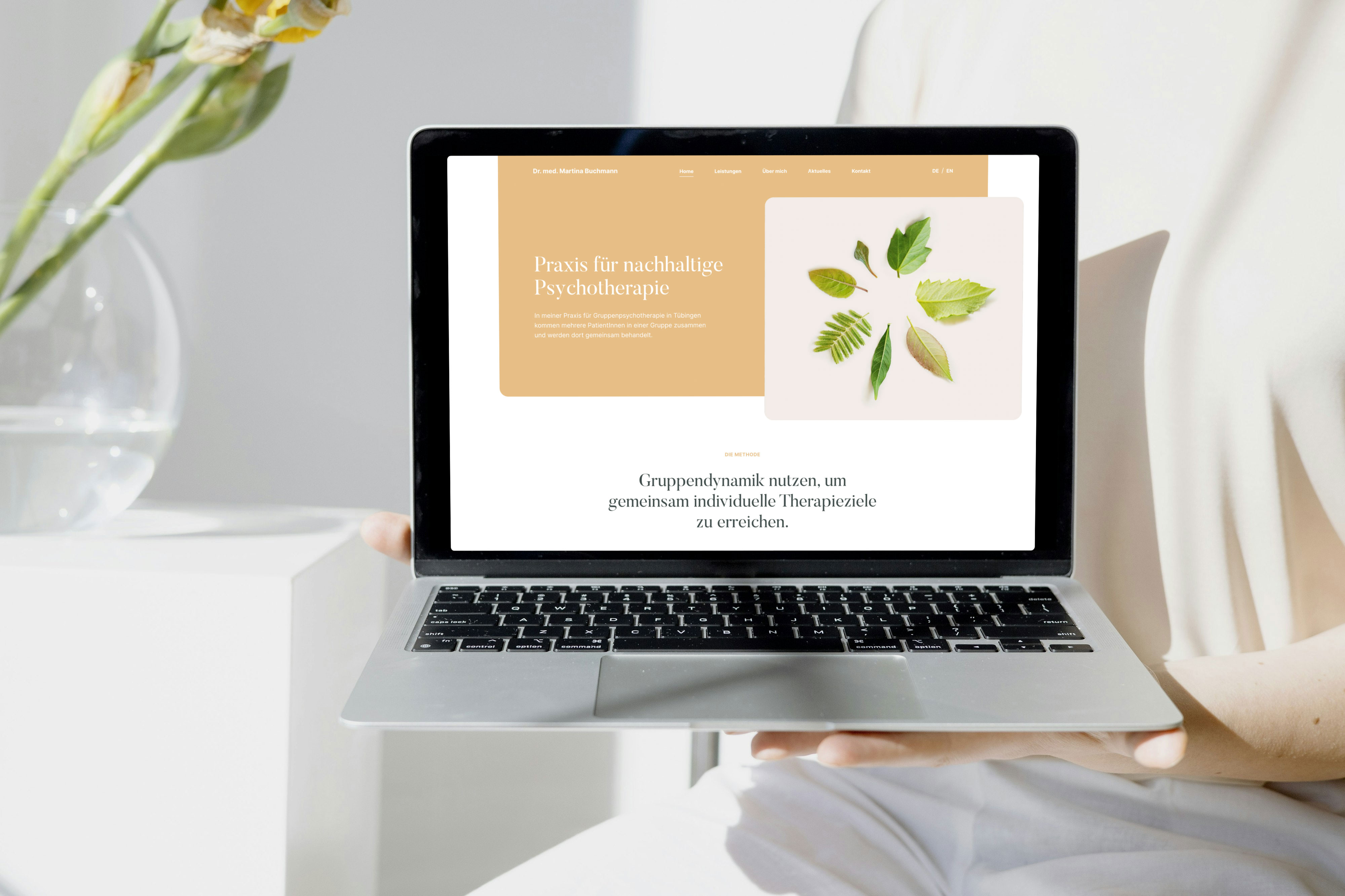 Psychotherapie Dr. med. Martina Buchmann, Website Mockup